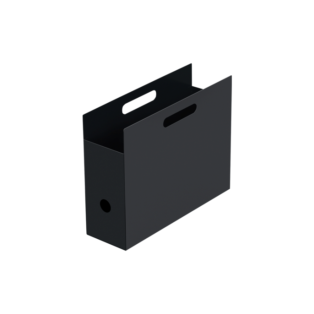 กล่องใส่แฟ้มแนวนอน LEECO รุ่น FRAMEWORK FOLDER BOX A สีดำ_0